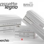 Cassetta Bianca In Legno Con Coperchio Linea Storage Piccola