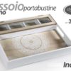 Vassoio In Legno Decorato Con Scomparti
