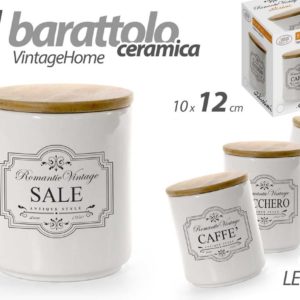 Barattolo In Ceramica vintage Home Con Tappo