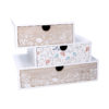 Portatutto In Legno Con Tre Cassetti