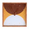 Orologio Quadrato In Legno Fantasia Cerchi