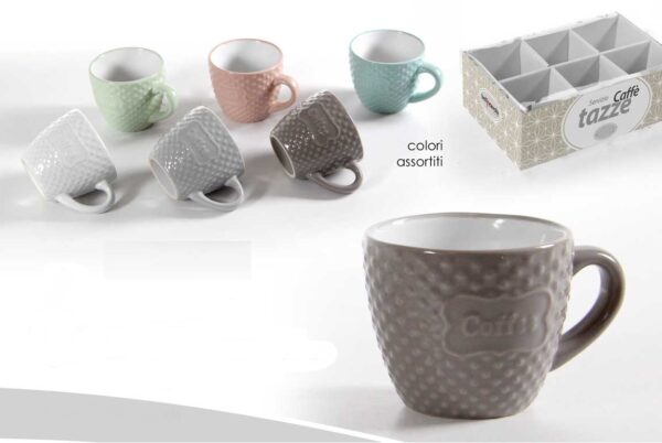 Tazze da caffè assortite color 100 ml