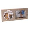 Portafoto In Legno Color Beige Con LED
