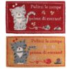 Zerbino cocco Gatto con topo 2 assortiti