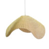 Lampadario In Rattan Color Sbiancato