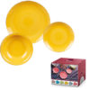 Servito Di Piatti In Ceramica 18 pz Giallo