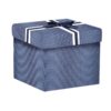 Scatola Quadra Blu In Cartone