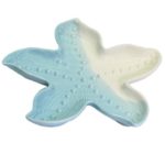 Svuotatasche In Ceramica Bianco E Azzurro Linea Mare Stella Marina
