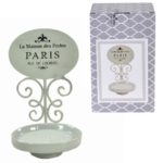 Portasapone metallo ceramica Paris bianco