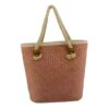 Borsa paglia Africa rosa sfumato