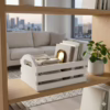 Cassetto legno bianco rettangolare