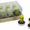 Candela narciso tea light giallo confezione 6pz