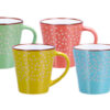 Set 6 tazzine in ceramica color