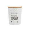 Porta cipolla ceramica tappo legno
