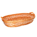 Cesta vimini ovale colore miele