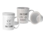 Tisaniera in ceramica con coperchio e filtro