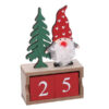 Calendario legno con babbo natale rosso