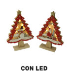 Albero legno led rosso alto 2 modelli