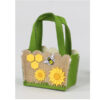 Borsa panno marrone con ape media