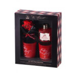 Kit diffusore di fragranza con fiori + bastoncini+2 candele profumate