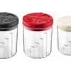 Portaspezie plastica + coperchio  set 3 pz