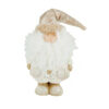 Babbo natale basso con barba lana cm.12 x 9.5 H34.5