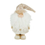 Babbo natale basso con barba lana cm.12 x 9.5 H34.5