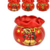 Sacchetto terracotta bombato rosso 3 pz