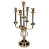 Candelabro metallo oro cm26x26h51