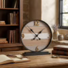 Orologio tavolo legno metallo cm 43.9x11