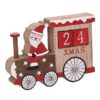 Trenino legno calendario babbo cm16,5x3h 12