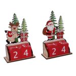 Calendario legno rosso 2 assortiti 2 pezzi