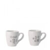 Tazza mug ceramica assortita 2 decori 2 pz