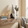 Gnomo Decorativo in Tessuto - Grigio e Bianco