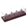 Candela paraffina albero confezione 4 pz rosso cm h 6