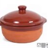 Casseruola in terracotta con coperchio cm 20