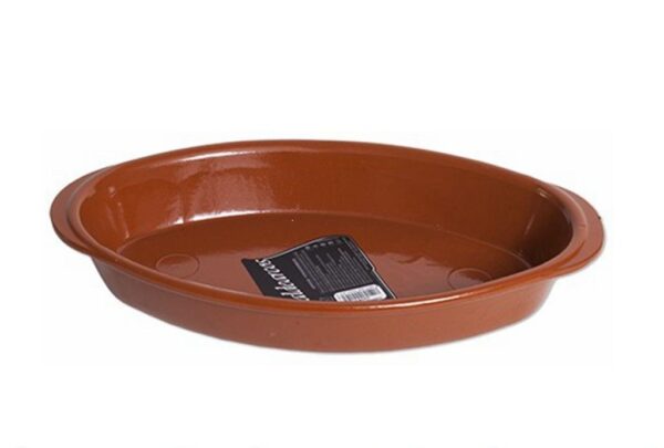 Teglia ovale terracotta cm.32x18