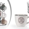 Set 6 tazzine da caffè 90cc con stand assortite
