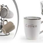 Set 4 tazze mug con stand