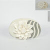 Portatovaglioli ceramica con fiore 6 pezzi