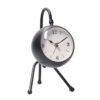 Orologio da tavolo metallo nero quadrante bianco