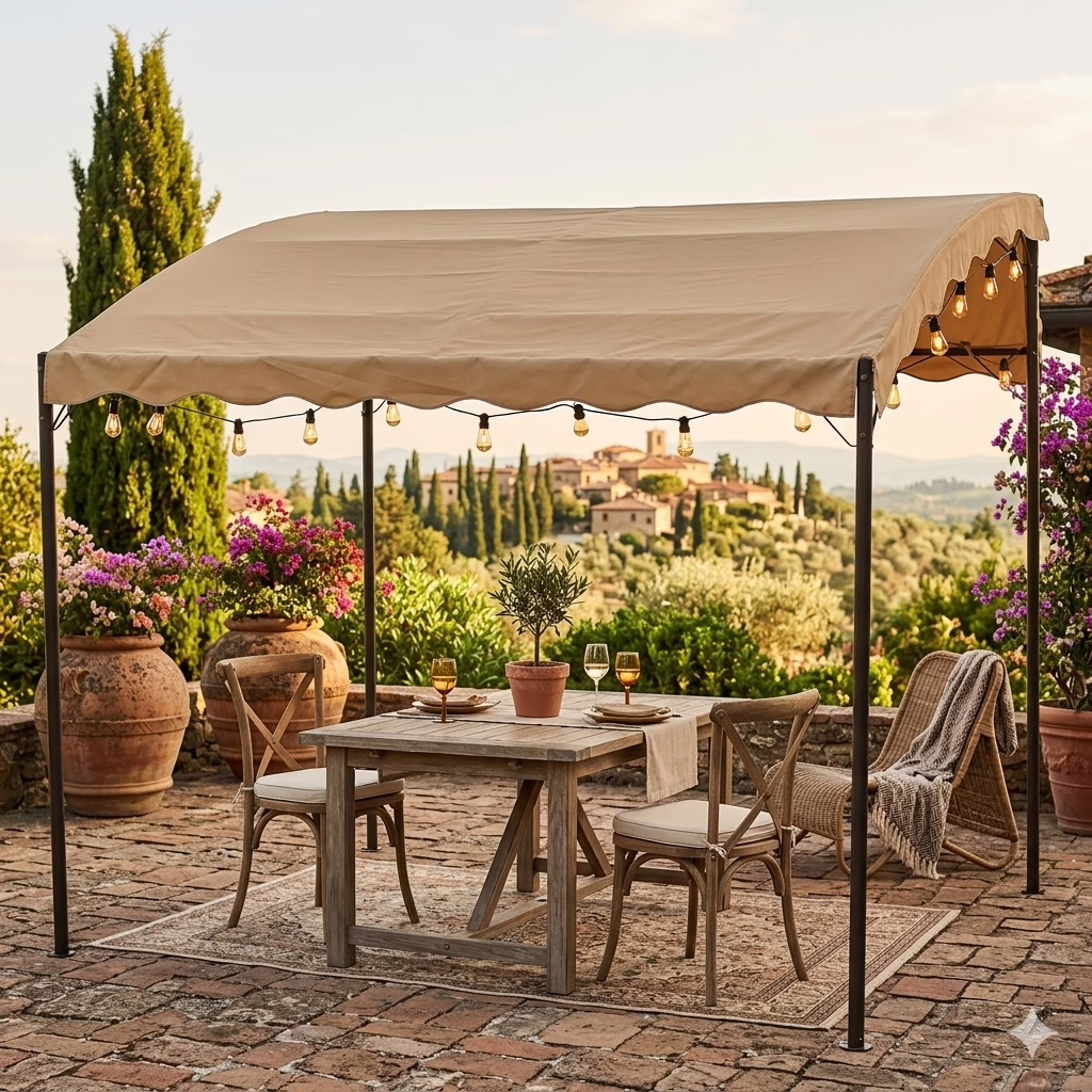 Gazebo Georgia mt.2.5 x 3 mt h 2.5 acciaio