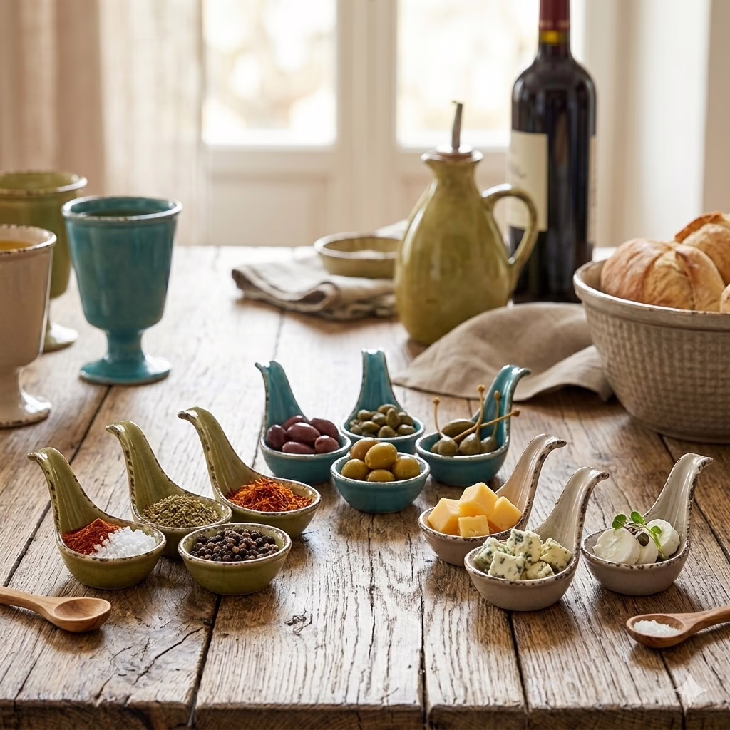 Set 3 Cucchiai Finger Food in Ceramica – Linea Susy 3 confezioni