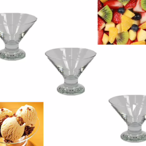 Set 6 coppette in vetro