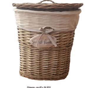 Portabiancheria vimini ovale grande