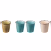 Set 6 bicchieri in ceramica "Susy" diam. cm. 7 x h. cm. 7