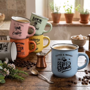 Set 6 Tazzine Coffee Color