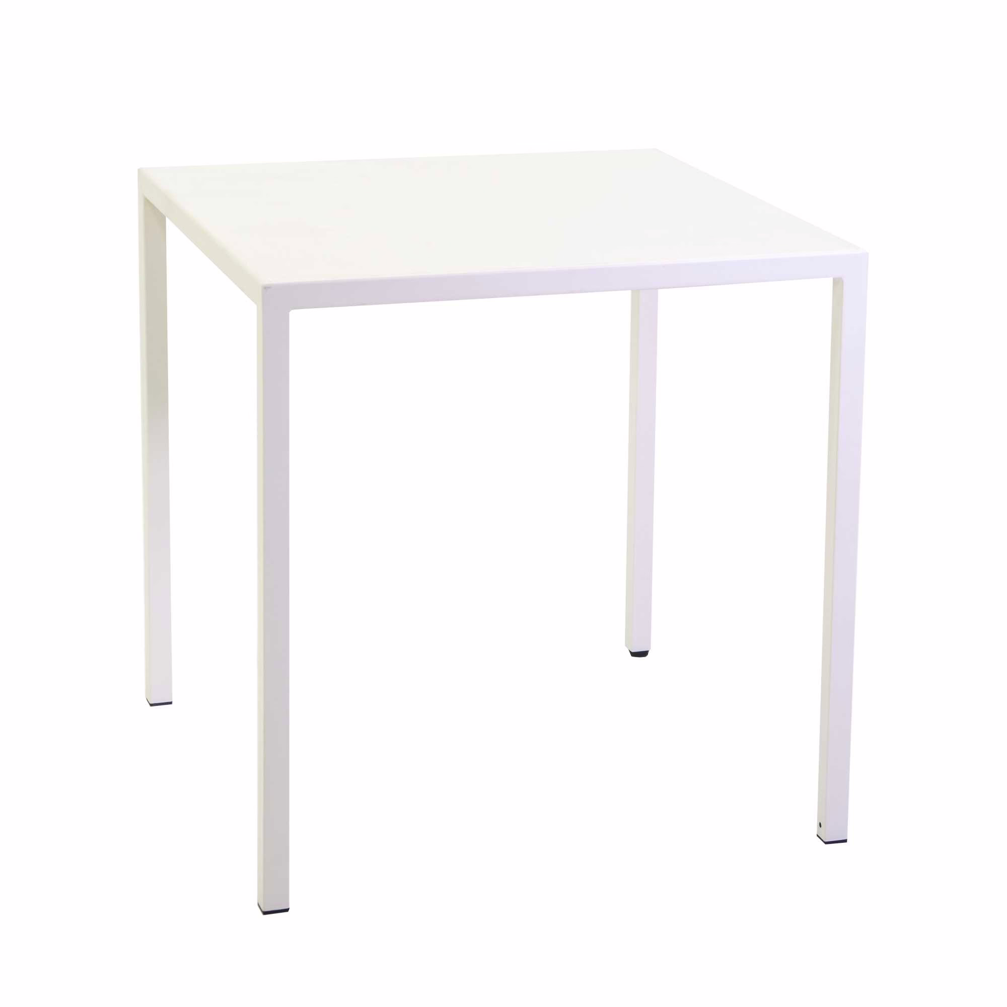 Tavolo Autolivellante New Elma - Bianco 70x70 cm