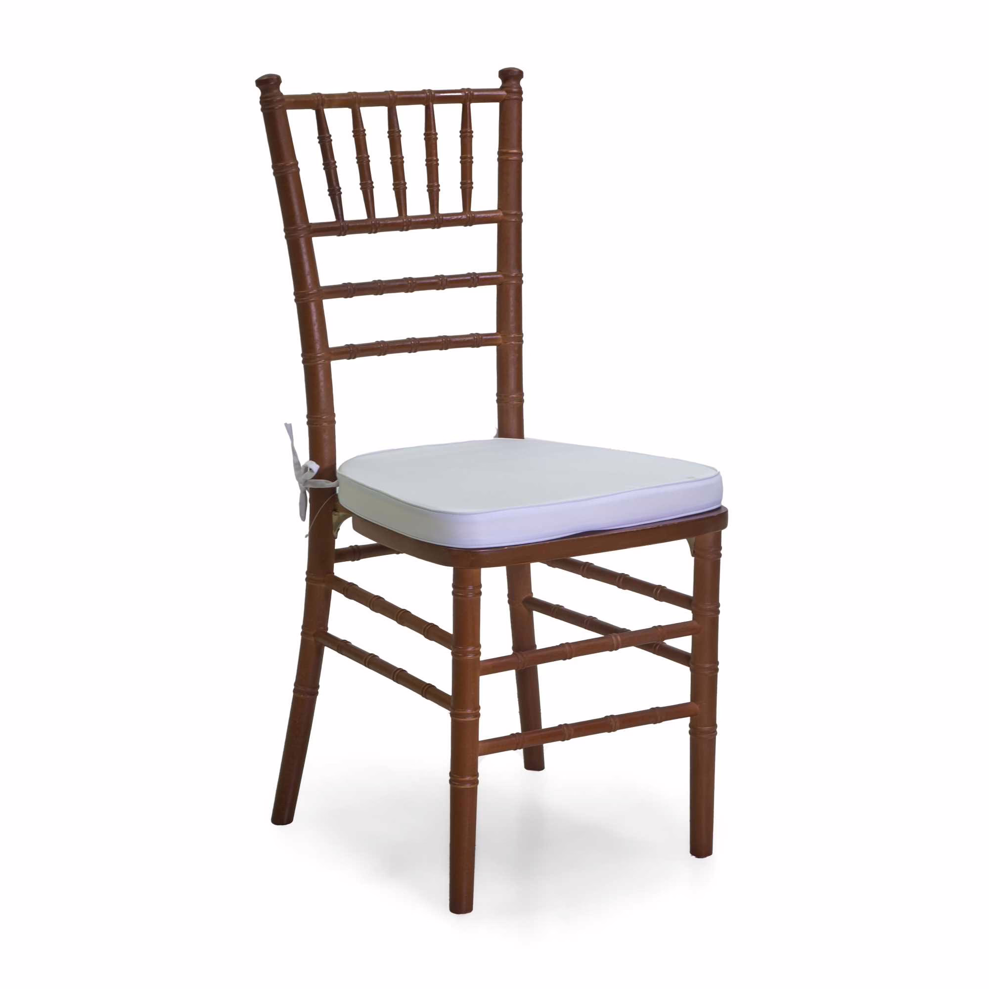 Sedia legno chiavari noce c/cuscino cm40x40h43/92 2 Pz