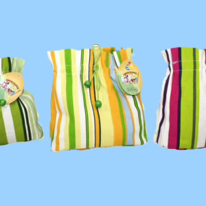 Sacchetto Righe In Stoffa Primavera 3 pezzi